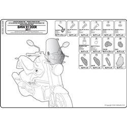 GIVI A5100A MOCOWANIE SZYBY 147A BMW R 1200 R (11 > 14)
