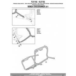 GIVI PLX1104 STELAŻ KUFRÓW BOCZNYCH V35 / K33 - HONDA CROSSRUNNER 800 (11 - 14)