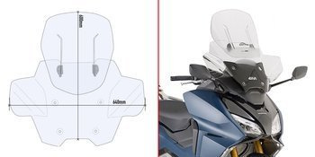 GIVI AF1186 SZYBA REGULOWANA 'AIRFLOW' - HONDA FORZA 750 (21 > 24)