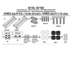 KAPPA A6119AK MOCOWANIE SZYBY 440AK, 441AK - KYMCO Agility 50-125-150-200 R16+ (14 > 23) / Agility S 125 (22 > 23)