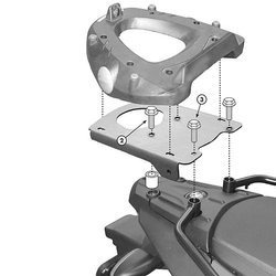 GIVI E194M STELAŻ KUFRA CENTRALNEGO Z PŁYTĄ MONOLOCK - BMW F 650 GS / F 800 GS (08 > 11)