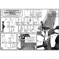 KAPPA A137AK MOCOWANIE SZYBY KYMCO People S 50-125-200 (05 > 15)