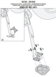 GIVI ES1191 POSZERZENIE DODATKOWE STOPKI - HONDA CRF 300 L (21 > 22)