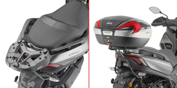 GIVI SR2149 STELAŻ KUFRA CENTRALNEGO (BEZ PŁYTY) - YAMAHA X-MAX 125 / Tricity 300 / X-Max 300 (17 > 22)
