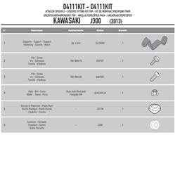 KAPPA MOCOWANIE SZYBY 4111DT KAWASAKI J125 / J300 (14 > 21)