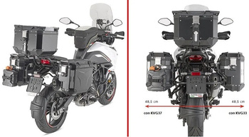 KAPPA STELAŻ KUFRÓW BOCZNYCH MONOKEY CAM SIDE BENELLI TRK 702 / X '23-'25 - POD KUFRY KVG K'VOYAGER ALU - PRAWY KVGS33 WCIĘTY