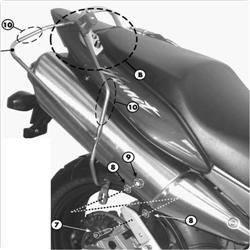 KAPPA TK214 STELAŻ SAKW BOCZNYCH - HONDA HORNET 600 / S (98 > 06)