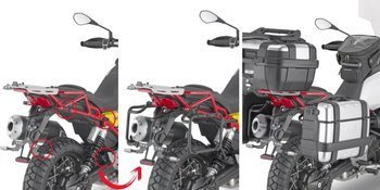 GIVI PLOR8203MK STELAŻ KUFRÓW BOCZNYCH MONOKEY - MOTO GUZZI V85 TT (19 > 21