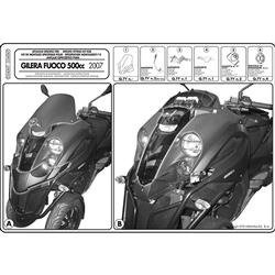 GIVI D340KIT MOCOWANIE SZYBY 340D GILERA FUOCO 500 (07 > 14)