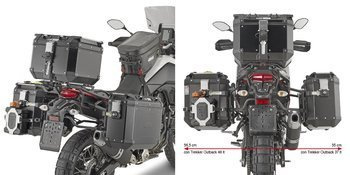GIVI PLO2145CAM STELAŻ KUFRÓW BOCZNYCH OUTBACK- YAMAHA TÉNÉRÉ 700 (19 > 21)