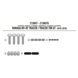 GIVI 2130KIT ZESTAW MONTAŻOWY 2130FZ DO ORGINALNYCH STELAŻY BOCZNYCH - YAMAHA MT