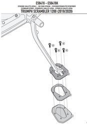 GIVI ES6416 POSZERZENIE DODATKOWE STOPKI - TRIUMPH SCRAMBLER 1200 19>20)