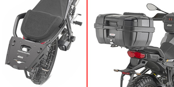 GIVI SRA8208 STELAŻ KUFRA CENTRALNEGO Z ALUMINIOWĄ PŁYTĄ MONOKEY - MOTO GUZZI STELVIO (24)