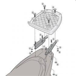GIVI SR1153 STELAŻ KUFRA CENTRALNEGO MONOLOCK (BEZ PŁYTY) - HONDA Vision 50-110 (11 > 17)