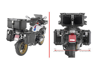 KAPPA STELAŻ KUFRÓW BOCZNYCH MONOKEY CAM SIDE BMW R 1200 GS / ADV '13-'18, R 1250 GS / ADV '19-'24 - POD KUFRY KVG K'VOYAGER ALU - PRAWY KVGS33 WCIĘTY