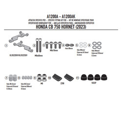 KAPPA A1200AK MOCOWANIE SZYBY 2166AK - HONDA CB 750 HORNET (23)