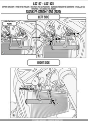 GIVI LS3117 MOCOWANIE HALOGENÓW - SUZUKI V-STORM 1050 (20 > 21)