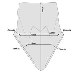 GIVI D4119S SZYBA DYMIONA 44,5 X 33,5 (H X W) KAWASAKI NINJA 650 (17 > 20)