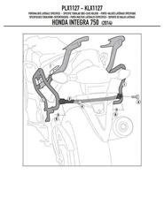 GIVI PLX1127 STELAŻ KUFRÓW BOCZNYCH V35 / K33 - HONDA INTEGRA 750 (14 - 15)