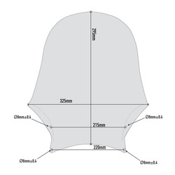 GIVI SZYBA DYMIONA UNOWERSLANA 29,5 x 32,5