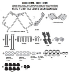 GIVI PLO3118CAM STELAŻ KUFRÓW BOCZNYCH OUTBACK-SUZUKI V-Strom 1050 XT / DE