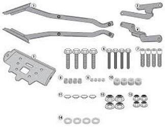 GIVI 4116FZ STELAŻ KUFRA CENTRALNEGO (BEZ PŁYTY) - KAWASAKI Z300 (15 - 16)