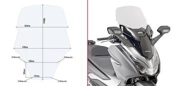 GIVI D1166ST SZYBA PRZEZROCZYSTA 58 x 44,5 cm (H x W) HONDA Forza 125-300 (19 > 20)