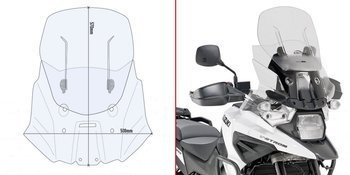 GIVI AF3117B SZYBA REGULOWANA 'AIRFLOW' - SUZUKI V-STROM 1050 (20) / V-STROM 1050 XT (20 > 22)