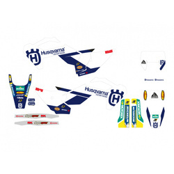BLACKBIRD KOMPLET NAKLEJEK (OKLEIN) HUSQVARNA TC/FC '23-'24 (TC/FC ALL MODELS '23-'24) REPLICA HUSQVARNA FACTORY '23
