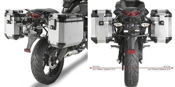 GIVI PL4103CAM STELAŻ KUFRÓW BOCZNYCH OUTBACK - KAWASAKI VERSYS 650 (10 - 14)