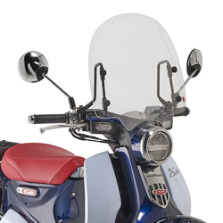 KAPPA 1168AK SZYBA PRZEZROCZYSTA 38,5 x 40 cm (H X W) / POTRZEBY KIT A1168A HONDA SUPER CUB C125 (18 > 23)
