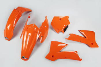 UFO KOMPLET PLASTIKÓW KTM SX/EXC '03-'04 KOLOR OEM