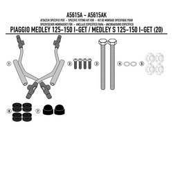 GIVI A5615A MOCOWANIE SZYBY 7057A - PIAGGIO Medley 125-150 i-get / S (20)