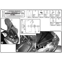 GIVI D267KIT MOCOWANIE SZYBY 3106DT SUZUKI BURGMAN 125 200 (06 > 18)