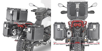 KAPPA KLOR8203CAM STELAŻ KUFRÓW BOCZNYCH OUTBACK- MOTO GUZZI V85 TT (19-23)