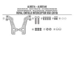 GIVI AL9051A MOCOWANIE SZYBY 100AL; 140A/S - ROYAL ENFIELD Interceptor 650 (19 > 25)