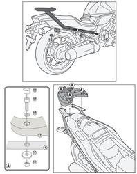 GIVI 1131FZ STELAŻ KUFRA CENTRALNEGO (BEZ PŁYTY) - HONDA CTX 700N DCT (14 - 16)