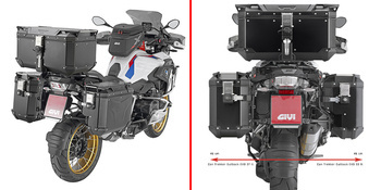 GIVI PLOS5108CAM STELAŻ KUFRÓW BOCZNYCH OUTBACK EVO -  BMW R 1200 / 1250 GS Adventure / GS (13 > 23)