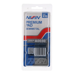 NISSIN KLOCKI HAMULCOWE KH187 PREMIUM SEMI-METALLIC (SPIEK METALICZNY) (ECE R90) (MADE IN JAPAN) (2P-203NS)
