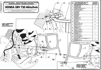 KAPPA KN23 GMOLE HONDA AFRICA TWIN 750 (93 > 02)