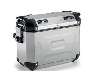 KAPPA KUFER BOCZNY 37L MONOKEY CAM SIDE KVG37A K'VOYAGER ALUMINIOWY LEWY KOLOR SREBRNY