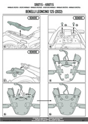 KAPPA KR8715 STELAŻ KUFRA CENTRALNEGO MONOLOCK (BEZ PŁYTY) - BENELLI Leoncino 125 (22)