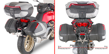 GIVI PLX8207 STELAŻ KUFRÓW BOCZNYCH V35 / V37 - MOTO GUZZI V100 Mandello 1000 (22 > 23)
