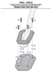 KAPPA ES6421K POSZERZENIE DODATKOWE STOPKI - TRIUMPH TIGER SPORT 660 (22)