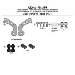 GIVI MOCOWANIE SZYBY 100AL / ALB / 140A / S - MOTO GUZZI V7 Stone 850 (21 > 23)