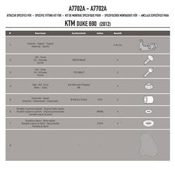 GIVI A7702A MOCOWANIE SZYBY 245N 245A KTM DUKE 690 (12 > 18)