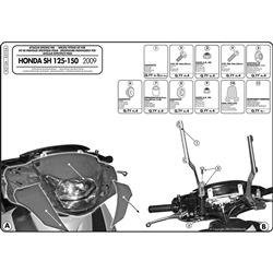 GIVI A315A MOCOWANIE SZYBY 311A 313A HONDA SH 125i 150i (09 > 12)