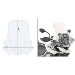 GIVI D6415ST SZYBA PRZEZROCZYSTA 59 x 42 cm (H x L) - TRIUMPH TIGER 900 (20 > 23)