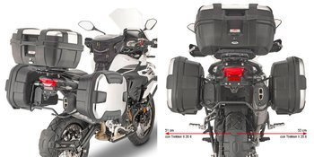 KAPPA KL8711 STELAŻ KUFRÓW BOCZNYCH MONOKEY - BENELLI TRK502 X (18-22)