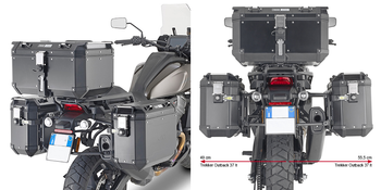 KAPPA KLO8400CAM STELAŻ KUFRÓW BOCZNYCH ONE-FIT CAM - HARLEY DAVIDSON PAN AMERICA 1250 (21 >22)